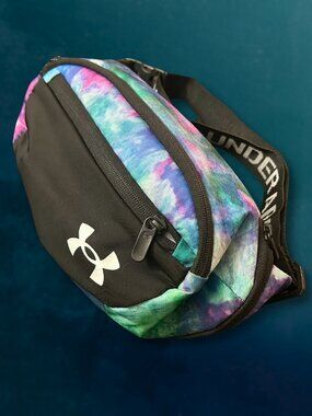 Under Armour Flex Waist Bag Fanny Pack Tie Dye Purple Teal Blue Pink